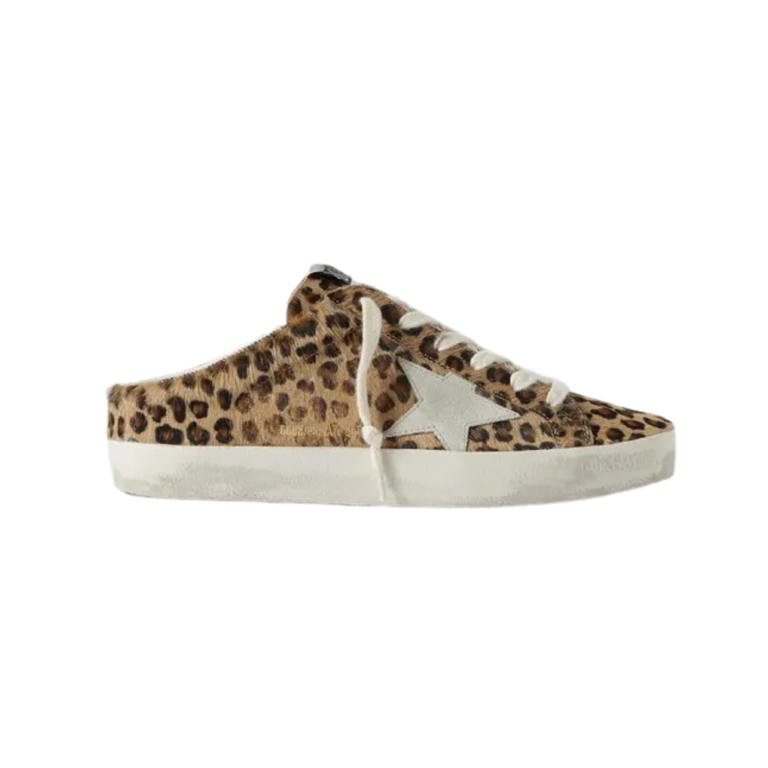 Golden Goose Super-Star Sabot Leopard Print
