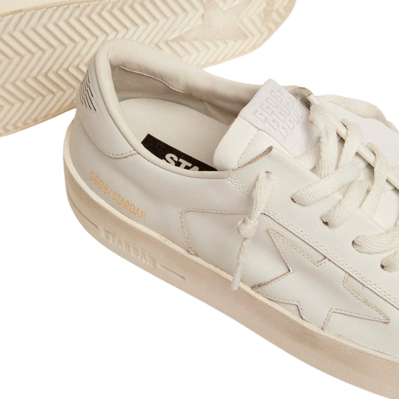 Golden Goose Super-Star Stardan in total white leather(Men's)