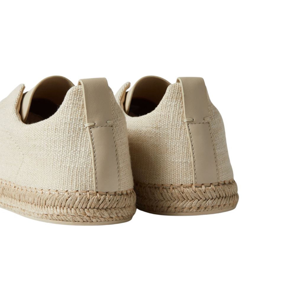 Hermes Triple Stitch™ Espadrilles - Off White Linen Blend and Leather