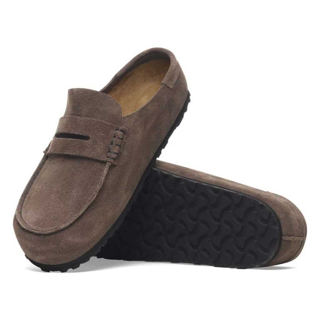 Birkenstock Naples Wrapped Concrete Gray