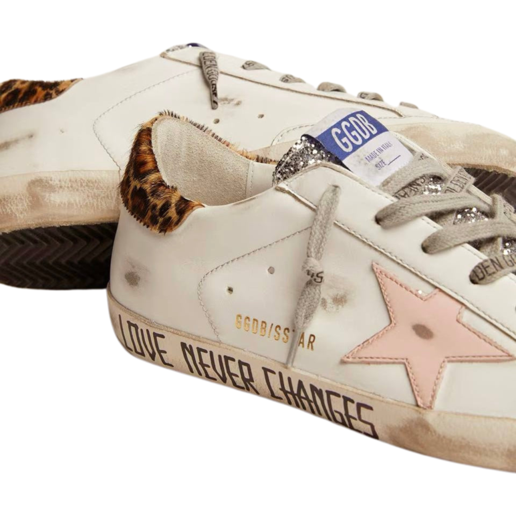 Golden Goose Lace-up flat-bottomed casual round-toed board (Women's)