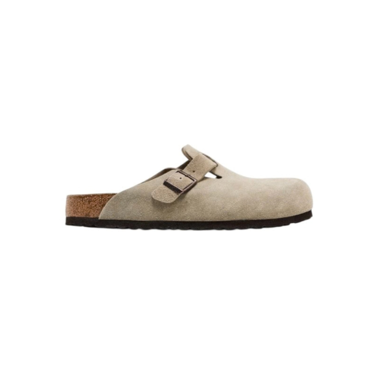 Birkenstock Boston Suede Leather 'Taupe'