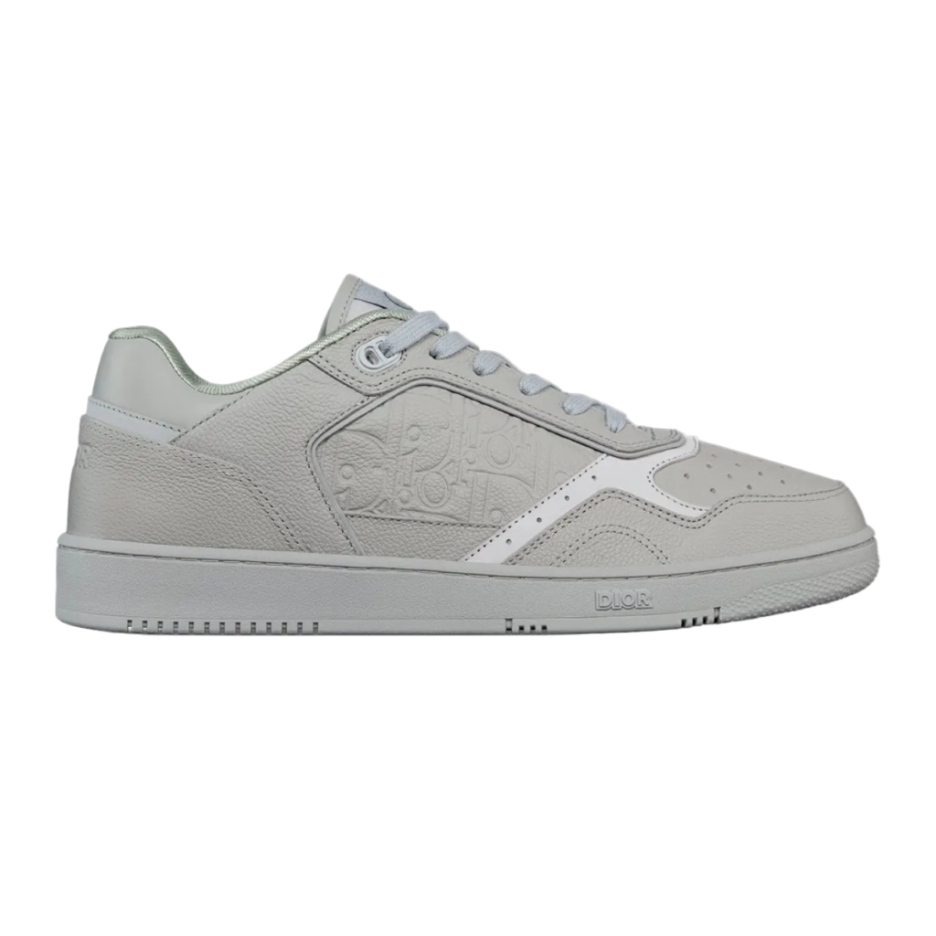 Dior B27 Uptown Low-Top Sneaker Gray Grained Calfskin and Gray Dior Gravity Leather