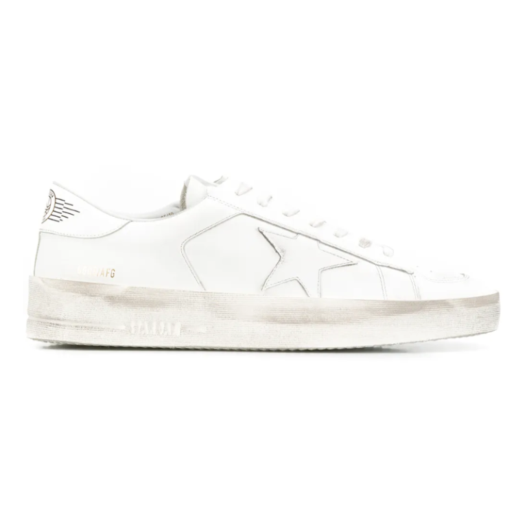 Golden Goose Stardan in white leather sneakers