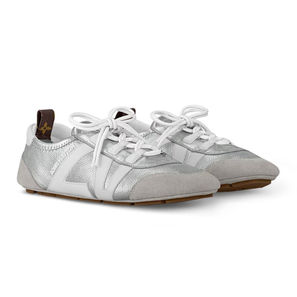 Louis Vuitton LV Sneakerina Metallic grained calf leather
