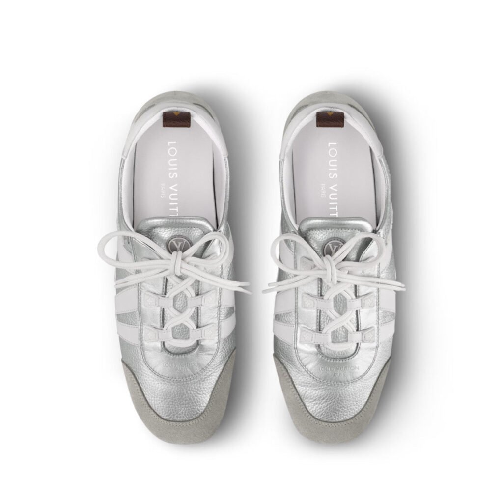 Louis Vuitton LV Sneakerina Metallic grained calf leather