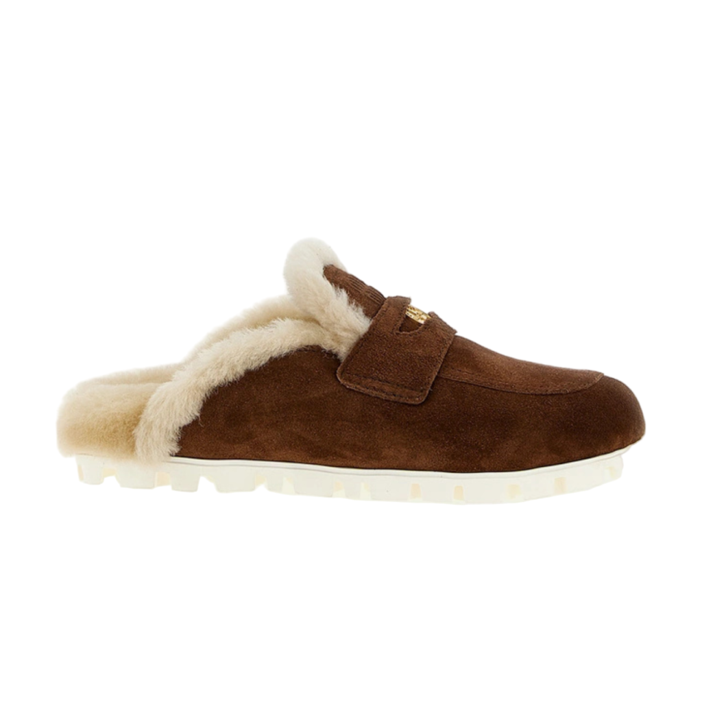 Miu Miu Suede mules - Cocoa Brown