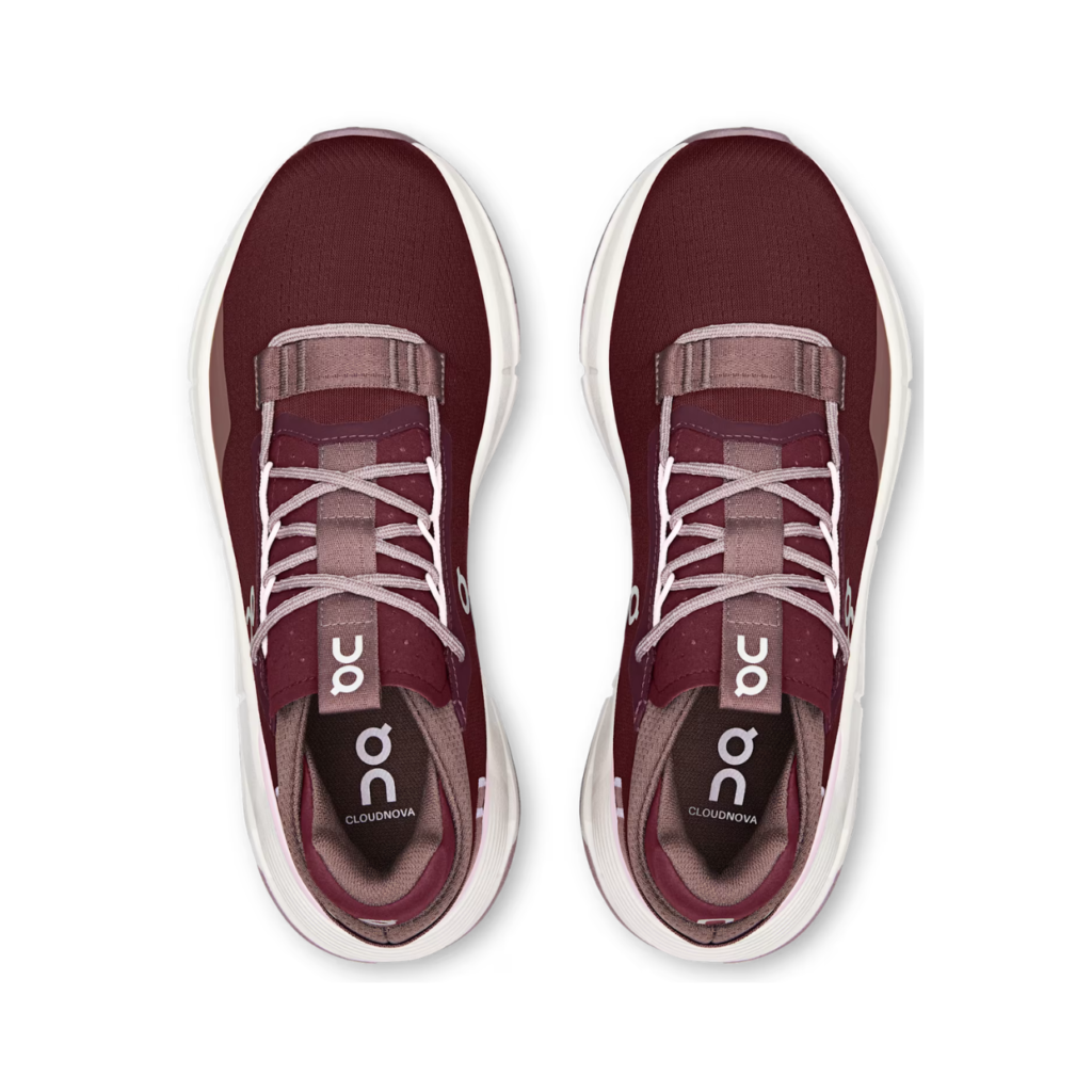 On Running Women's Cloudnova 2 in Maroon/Peony